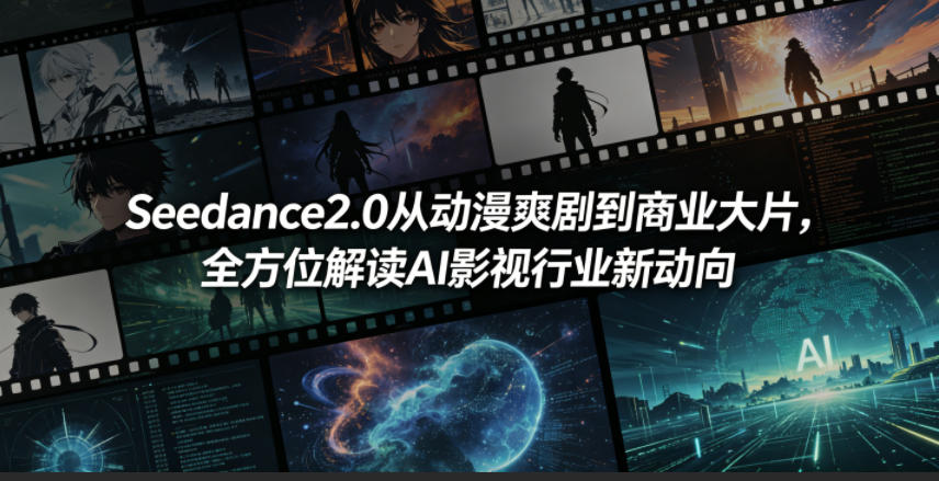 Seedance2.0从动漫爽剧到商业大片，全方位解读AI影视行业新动向-huitchan网创