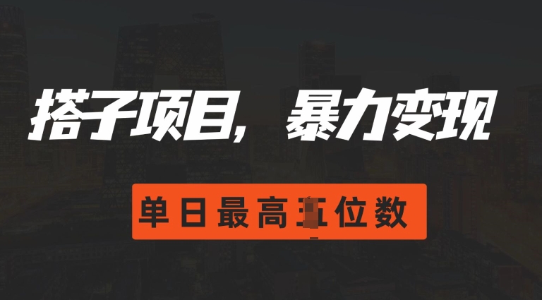 2024搭子玩法，0门槛，暴力变现，单日最高破四位数【揭秘】-huitchan网创