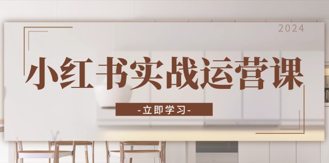 小红书实战运营课：从开通店铺到直播话术，打造爆款笔记与高效直播-huitchan网创