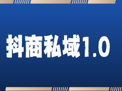 抖商服务私域1.0，抖音引流获客详细教学-huitchan网创