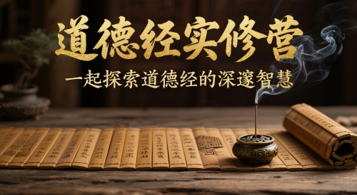 道德经实修营，一起探索道德经的深邃智慧-huitchan网创