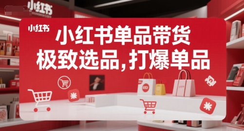 小红书单品带货，极致选品，打爆单品(更新)-huitchan网创
