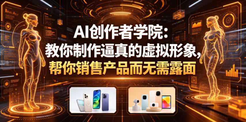 AI创作者学院：教你制作逼真的虚拟形象，帮你销售产品而无需露面【原创双语字幕】-FANGXZHAN网创