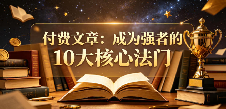 付费文章：成为强者的10大核心法门-FANGXZHAN网创