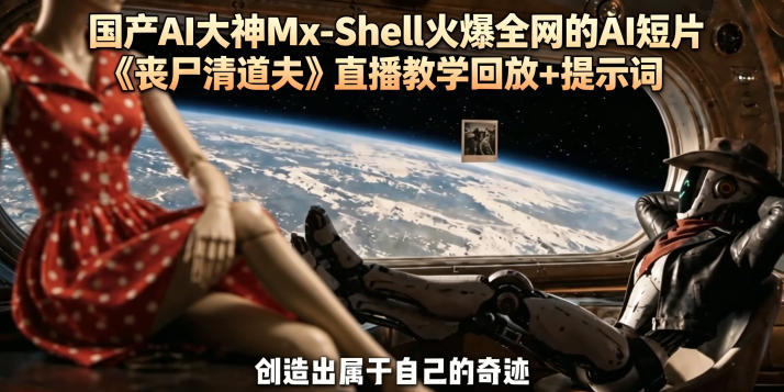 国产AI大神Mx-Shell火爆全网的AI短片《丧尸清道夫》直播教学回放+提示词-FANGXZHAN网创