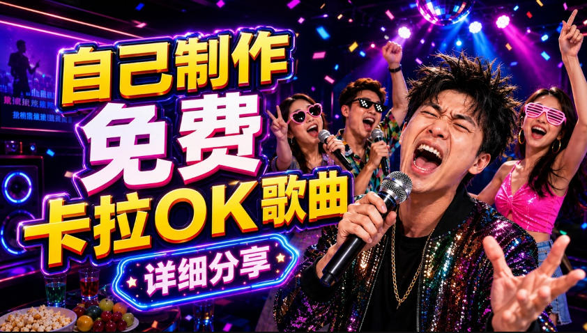 零基础AI制作免费卡拉OK视频教程，从歌曲生成、音轨分离到字幕制作、视频导出，手把手教学-FANGXZHAN网创