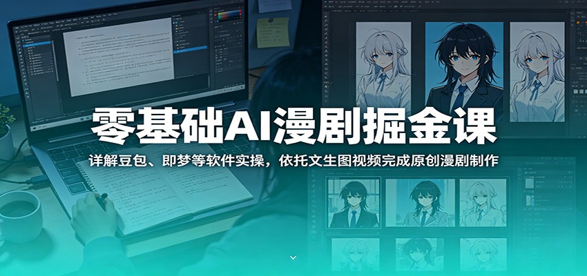 零基础AI漫剧掘金课：详解豆包、即梦等软件实操，依托文生图视频完成原创漫剧制作-FANGXZHAN网创