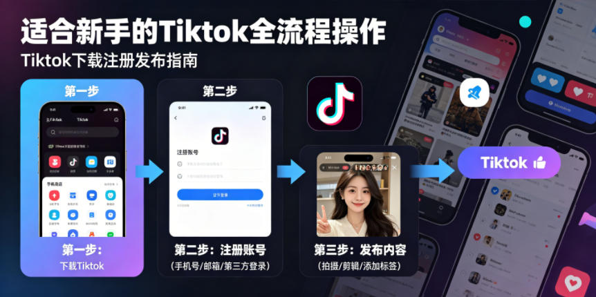 Tiktok下载注册发布，适合新手的Tiktok全流程操作-FANGXZHAN网创