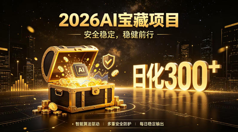 2026AI安全掘金项目，日化稳定300+，无需人为干预操作，当天见收益，操作简单【揭秘】-FANGXZHAN网创