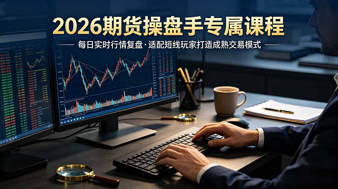 2026期货操盘手专属课程-更新7月11，每日实时行情复盘，适配短线玩家打造成熟交易模式-FANGXZHAN网创
