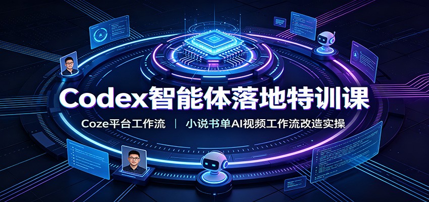 Codex智能体落地特训课：Coze平台工作流，小说书单AI视频工作流改造实操-FANGXZHAN网创