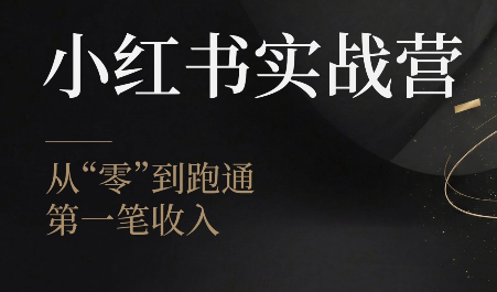 金金老师·小红书实战营-FANGXZHAN网创