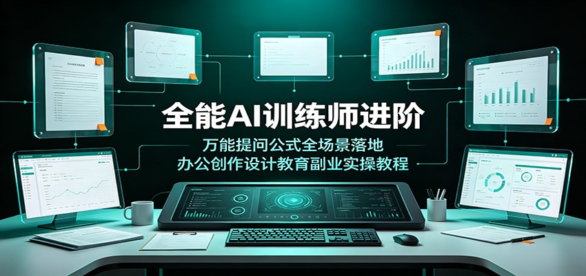 全能AI训练师进阶：万能提问公式全场景落地，办公创作设计教育副业实操教程-FANGXZHAN网创