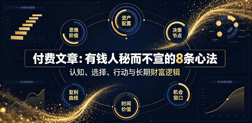 付费文章：有钱人秘而不宣的8条心法-FANGXZHAN网创