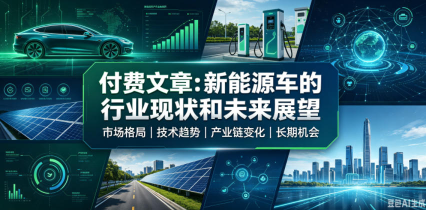 付费文章：新能原车的行业现状和未来展望-FANGXZHAN网创