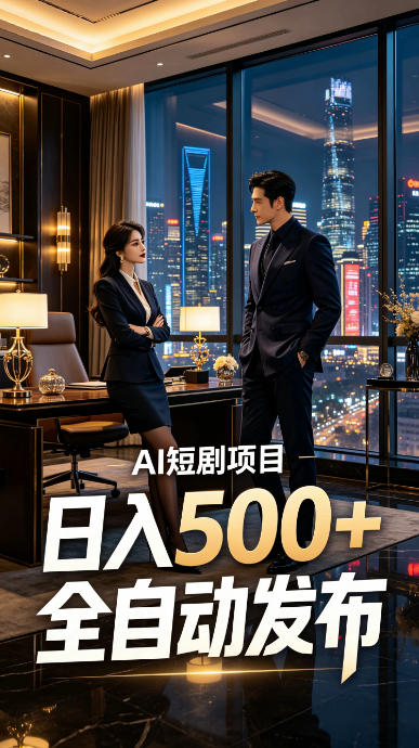 快手AI短剧自动发布，矩阵批量运营变现，轻资产副业项目，日入500+【揭秘】-FANGXZHAN网创