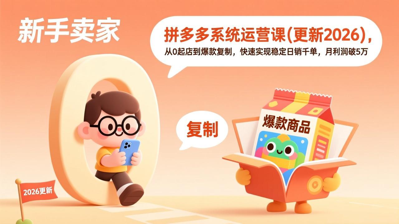 拼多多系统运营课(更新7月-FANGXZHAN网创