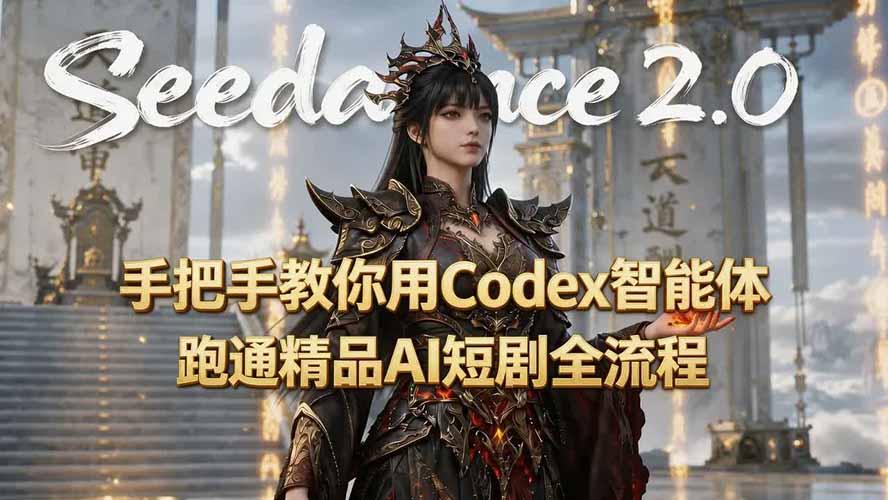 手把手教你用Seedance2.0+Codex智能体跑通精品AI短剧全流程(附3种skill技能-FANGXZHAN网创