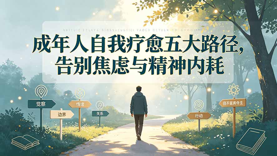 付费文章：成年人自我疗愈五大路径，告别焦虑与精神内耗-FANGXZHAN网创