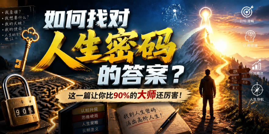 付费文章：如何找对人生密码的答案？这一篇让你比90%的大师还厉害！-FANGXZHAN网创