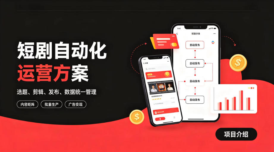 快手全自动短剧矩阵项目｜自动化分发，流量持续变现【揭秘】-FANGXZHAN网创