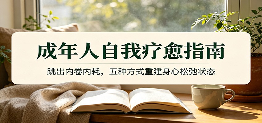 成年人自我疗愈指南：跳出内卷内耗，五种方式重建身心松弛状态-FANGXZHAN网创