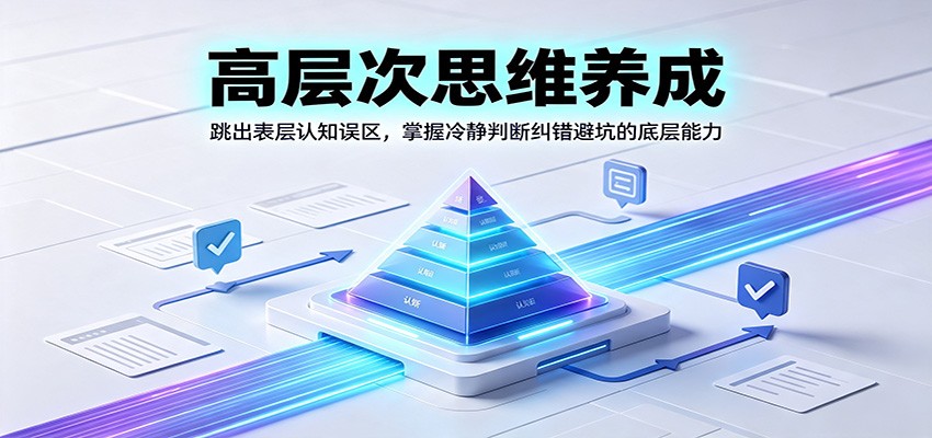 高层次思维养成：跳出表层认知误区，掌握冷静判断纠错避坑的底层能力-FANGXZHAN网创