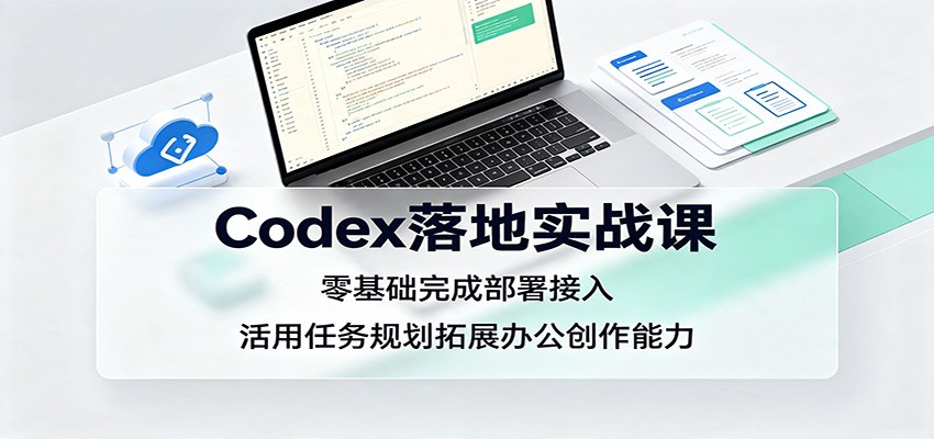 Codex落地实战课：零基础完成部署接入，活用任务规划拓展办公创作能力-FANGXZHAN网创