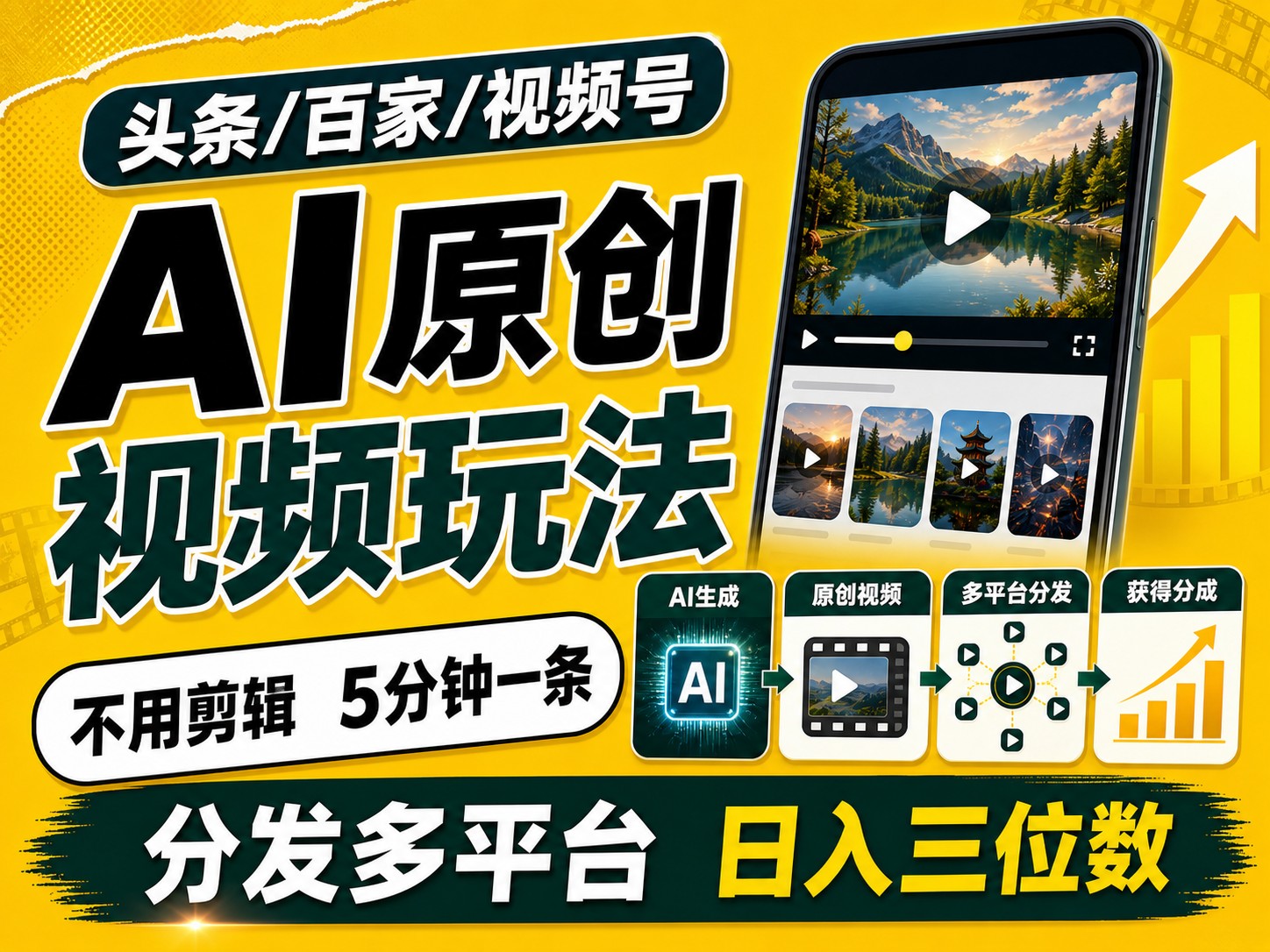2026头条百家号升级玩法 5分钟一条原创视频 发多平台赚收-FANGXZHAN网创
