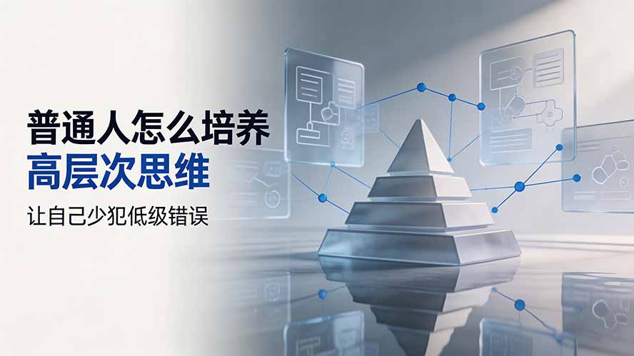 付费文章：普通人怎么培养高层次思维，让自己少犯低级错误-FANGXZHAN网创