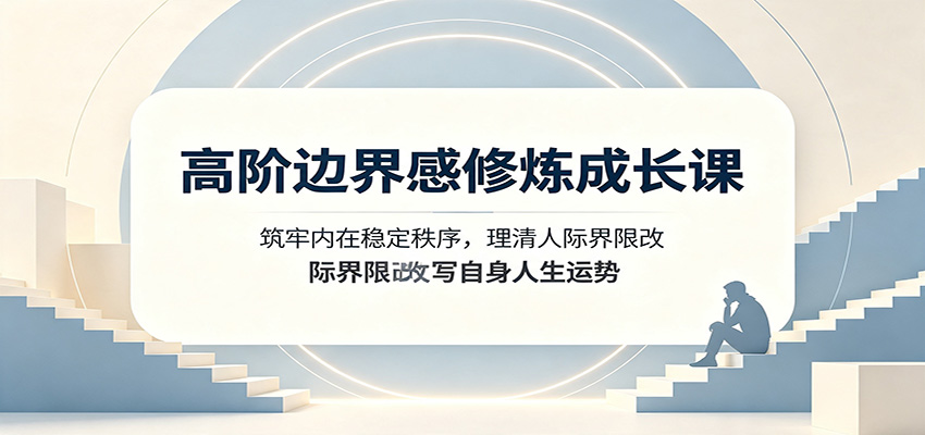高阶边界感修炼成长课：筑牢内在稳定秩序，理清人际界限改写自身人生运势-FANGXZHAN网创