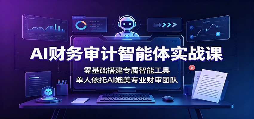 AI财务审计智能体实战课：零基础搭建专属智能工具，单人依托AI媲美专业财审团队-FANGXZHAN网创