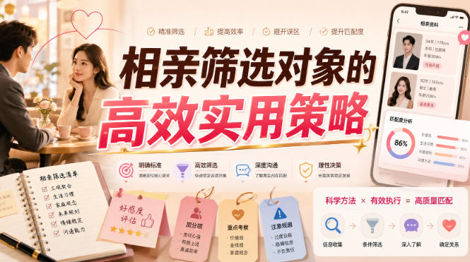 付费文章：相亲筛选对象的高效实用策略-FANGXZHAN网创