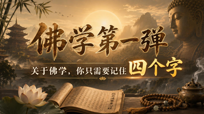 付费文章：佛学第一弹，关于佛学，你只需要记住四个字-FANGXZHAN网创