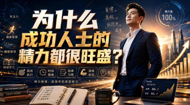 付费文章：为什么成功人士的精力都很旺盛？-HFXZHAN网创