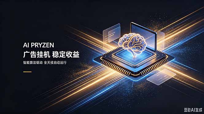 AI Pryzen 广告挂机｜24小时自动跑，日入300-500，新手零门槛-HFXZHAN网创
