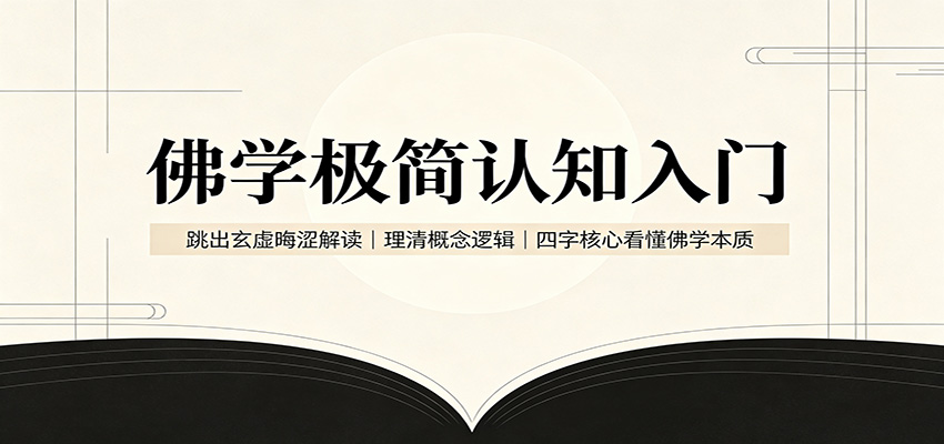 佛学极简认知入门：跳出玄虚晦涩解读，理清概念逻辑，四字核心看懂佛学本质-HFXZHAN网创