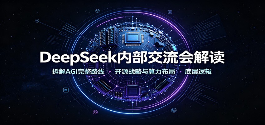 DeepSeek内部交流会解读：拆解AGI完整路线，开源战略与算力布局底层逻辑-HFXZHAN网创