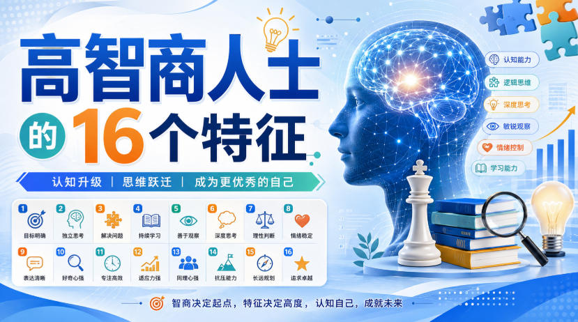 付费文章：高智商人士的16个特征-HFXZHAN网创