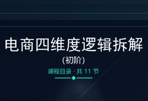 老木老师·电商四维度逻辑拆解(初阶)-HFXZHAN网创
