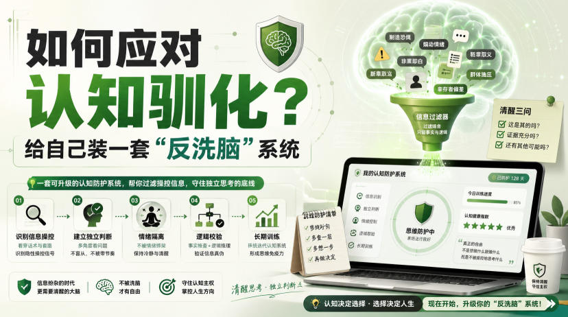 付费文章：如何应对认知驯化？给自己装一套“反洗脑”系统-HFXZHAN网创