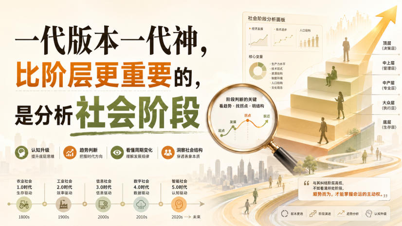 付费文章：一代版本一代神，比阶层更重要的，是分析社会阶段-HFXZHAN网创
