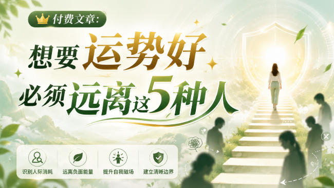 付费文章：想要运势好，必须远离这5种人-HFXZHAN网创