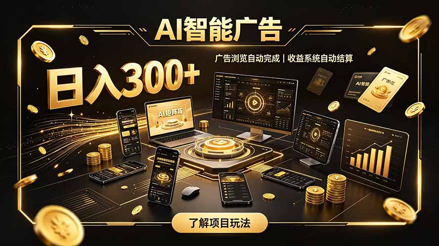 自研 AI 系统｜轻资产起步｜长期稳定收益｜宝妈 上班族轻轻松松日入300+-HFXZHAN网创
