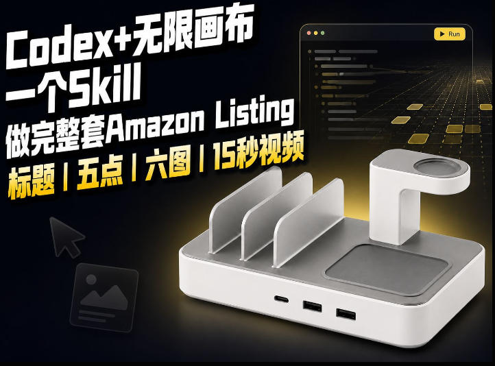 我用一个Codex Skill做完Amazon Listing：标题、五点、六图和视频全流程-HFXZHAN网创