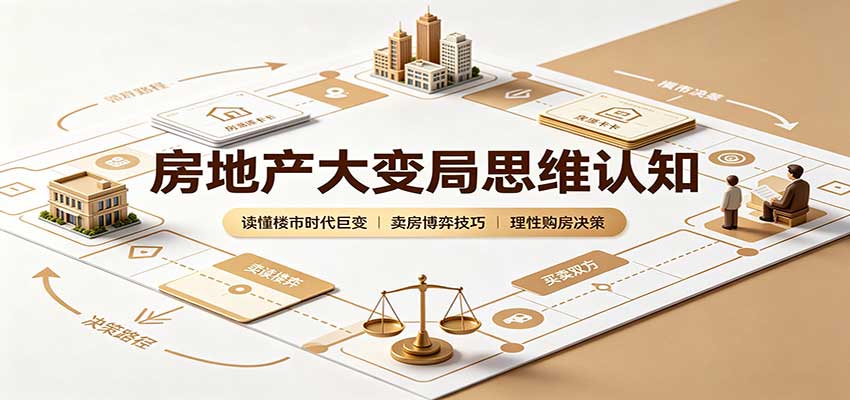 房地产大变局思维认知：读懂楼市时代巨变，卖房博弈技巧，理性购房决策-HFXZHAN网创