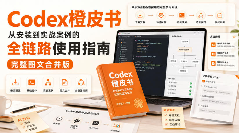 Codex橙皮书，从安装到实战案例的全链路使用指南，完整图文合并版-HFXZHAN网创