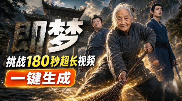 即梦挑战180秒超长视频！一键生成3分钟电影？完整制作流程详细分享！-HFXZHAN网创