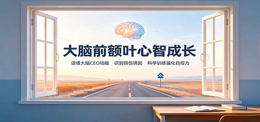 大脑前额叶心智成长：读懂大脑CEO功能，识别损伤诱因，科学训练强化自控力-HFXZHAN网创