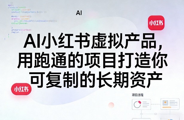 AI小红书虚拟产品，用跑通的项目打造你可复制的长期资产(更新0902)-HFXZHAN网创